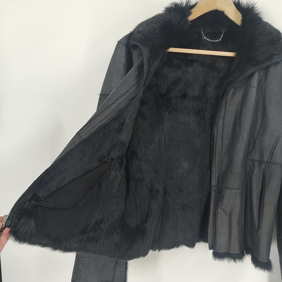 Guess Vintage Rabbit Fur Jacket - Picture 5 of 7